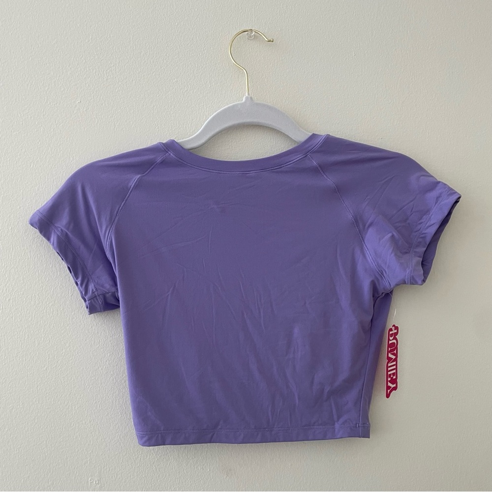 Purple spandex top